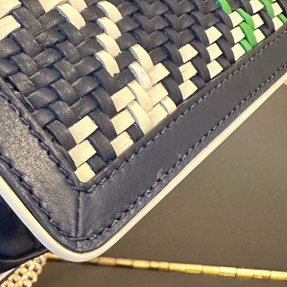 NWT Rare Luxury Authentic Tory Burch Duet Chain Woven Convertible Shoulder Bag - Picture 17 of 17